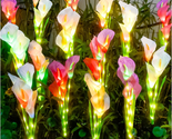 Solar Garden Lights, Solar Calla Lily Flower Lights, Upgraded Version wi... - $58.50