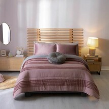 BLOSSOM EMBROIDERY TEENS KIDS GIRLS REVERSIBLE COMFORTER SET 3PCS TWIN  ... - $123.74