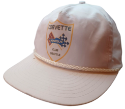 Vtg Seattle Corvette Marquee Club Snapback Adjustable Hat - £7.64 GBP