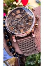 Chronograph Functions Active Brown Men&#39;s Wristwatch Bracelet - £139.20 GBP