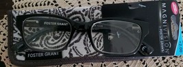 Foster Grant~Black Plastic Frame Reading Glasses~ +2.00 ~ Roxanna~ TG0717 ~G13 - £17.54 GBP