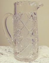 Duncan & Miller Pressed Glass Tankard Pitcher image 2