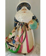 VTG Gare Millennium Old World Santa Claus 14&quot; Ceramic Mold Large Hand Pa... - $85.00