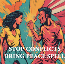 50x -200X FULL COVEN STOP CONFLICTS BRING PEACE EXTREME MAGICK ALBINA image 2
