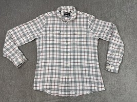Barbour Albion Shirt Mens Medium Plaid Tailored Fit Flannel Casual Butto... - $24.74