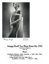 1930s Maggy Rouff Two Piece Crochet Dress - Crochet pattern (PDF 2181) - £2.96 GBP