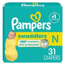 Pampers Baby Diapers Swaddlers 31Count Ultra Absorbent Disposable Newbor... - €16,82 EUR