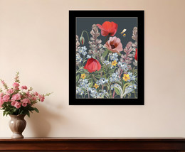 Summer Garden Buzz Black Framed Print Wall Art - $2,252.70 MXN