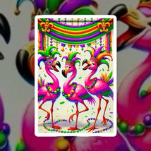 Mardi Gras Carnival Flamingo Garden Flag: Year-Round Festive Decor for A... - €7,65 EUR