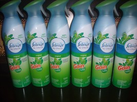 6 Febreze Air Effects Room Sprays ORIGINAL with CON GAIN Scent Fragrance 9.7 Oz - £24.41 GBP