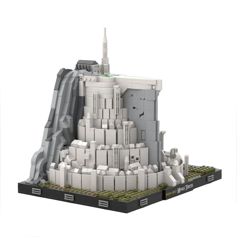 MOC Creative Ideas City House Movie Gondor Minas Tirith Castle LOTR Architecture - £162.75 GBP