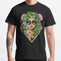  Medusa Hippie Stoner Black Men Classic T-Shirt - £13.22 GBP