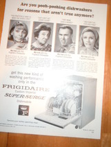 Vintage Frigidaire Super Surge Dishmobile Print Magazine Advertisement 1966 - £3.98 GBP