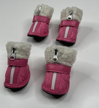 bond &amp; Co. NWT pink Small Pet Shoes Set Of 4 Puppy Small Dog P1 - £9.18 GBP