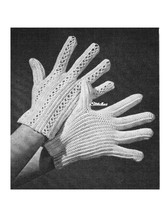 1940s Learn How Daytime Gloves with Decorative Details  - Crochet pattern (PDF 2 - £2.99 GBP