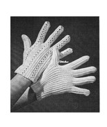1940s Learn How Daytime Gloves with Decorative Details  - Crochet patter... - £2.95 GBP