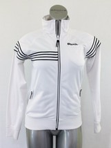 Bench Girls Size 13/14 Years White w/ Black Stripes Long Sleeve Polyester Jacket - £13.44 GBP