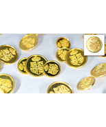 Set of Die Cast Metal Blazer Buttons W186-GOLD Gold Colour 3L/7S ø20mm ø... - £14.21 GBP