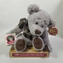 DanDee 100th Anniversary Teddy&#39;s Teddy Bear Stuffed Soft Bear with Scarf - £11.68 GBP