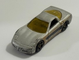 Hot Wheels 1996 ’97 Corvette Silver w/ Black &amp; Gold Custom - $2.96