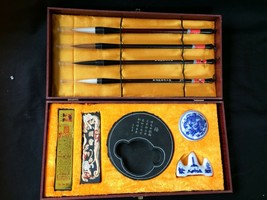 Dual Layer Set Chinese Traditional Writing Tools w/ Box - £46.12 GBP