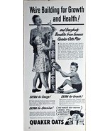 1948 QUAKER OATS - Growth and Health - Kids-Best Tasting Cereal Vintage ... - $202.94 MXN