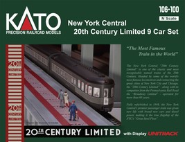 Kato 106100 N Scale NYC 20th Century 9 Cars - £220.24 GBP