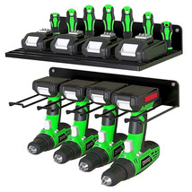 Heavy-Duty Metal Drill Organizer 2-Pack - Garage Tool Storage Rack - $105.13 CAD