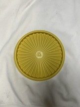 Vintage Tupperware Replacement Seal / Lid #808-30 Harvest Gold 6 1/2&quot; - $7.92