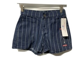 Union Bay Denim Shorts Striped Stretch Modern Flat NEW SZ 1 - £20.31 GBP