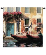 53x53 VENETIAN GONDOLAS I Venice Italy Europe Boats Water Tapestry Wall ... - $178.20