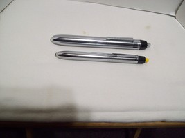 AS-IS 2 vintage EVEREADY USA Pen flashlight flash light with pocket clip USA - $19.79