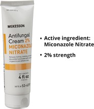 McKesson Antifungal Cream 2% Miconazole Nitrate Athlete&#39;s Foot Itch 4 oz Tube - £10.99 GBP