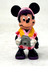 Vintage Mickey Mouse Tourist Disney World Land PVC Figure Applause Camera - £4.76 GBP