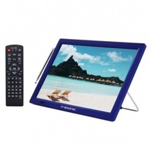 Trexonic 14&quot; BLUE Portable Widescreen LED TV AC/DC 14D w Remote HDMI USB... - £102.44 GBP