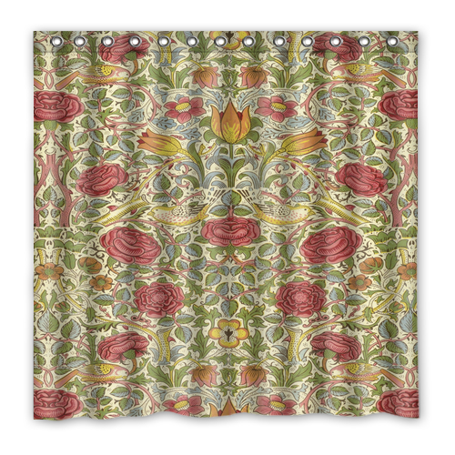  Bird and Rose William Morris Waterproof Polyester Shower Curtain  - $33.00+
