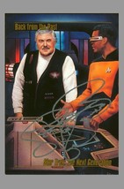 Signed Star Trek 1993 Master Series Scotty &amp; Geordi Card Levar Burton Au... - £77.85 GBP