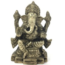 Silver-Color Ganesh Ganapati Elephant India Obstacle Remover God Statue ... - $94.05