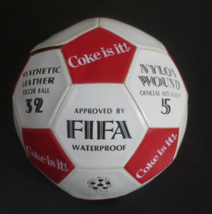 Coca-Cola Coke is it! FIFA Soccer Ball Loose flap and needs air - £11.67 GBP