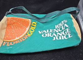 Florida Gold 100% Valencia Orange Juice Duffel Bag 17"x12" approx RARE HTF - $24.16 Florida Gold 100% Valencia Orange Juice Duffel Bag 17"x12" approx RARE HTF - $24.16