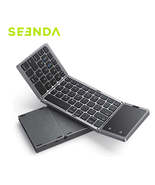 Seenda Foldable Wireless Bluetooth Keyboard Rechargeable Folding Portabl... - $26.99