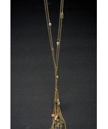 Style Co Gold-Tone Mixed Bead Tassel Double Necklace - $15.00