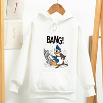    Duck Fell Funny Sweatshirt with Hood for Women Long Sleeve Fleece Thick Autum - £76.40 GBP