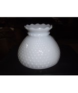 Vintage Hob Nail Milk Glass Lamp Shade - 6&quot; Tall X 8&quot; Wide Bottom - £30.96 GBP