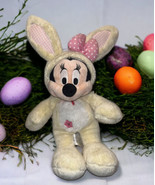 Disney Minnie Mouse Plush in Yellow Easter Bunny Rabbit Costume Stuffed ... - £17.40 GBP