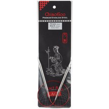 CHIAOGOO 16-Inch Red Lace Stainless Steel Circular Knitting Needles, 8/5mm - $24.99