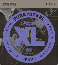 D&#39;addario Electric Guitar Strings Pure Nickel Medium 1 Set EPN115 - £22.02 GBP