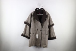 Deadstock Vintage 70s Streetwear Womens 16 Layered Wool Tweed Jacket Coa... - £79.09 GBP