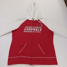 Arizona Cardinals NFL Team Apparel Womens L Red/White Full Zip Sweatshirt Hoodie image 14