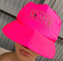 Xcaret Cancun Riviera Maya Hot Pink Vintage Snapback Baseball Cap Hat - £11.41 GBP